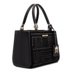 Bolsa em Material Tecnológico Preto Tote Bia