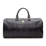 Kit de Mala de Viagem com Necessaire em Couro Croco Roberta