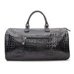 Kit de Mala de Viagem com Necessaire em Couro Croco Roberta