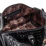 Kit de Mala de Viagem com Necessaire em Couro Croco Roberta