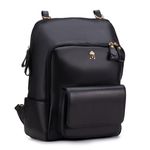 Mochila em Couro Preto para Notebook Andrea