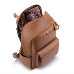 Mochila em Couro Camel para Notebook Andrea