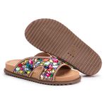 Papete Bordada com Pedrarias Coloridas Milene