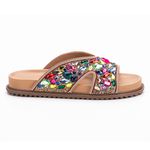 Papete Bordada com Pedrarias Coloridas Milene