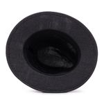 Chapéu Preto com Bordado Arabesco Preto