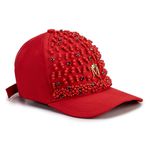 Boné Vermelho com Bordado Vermelho