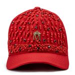 Boné Vermelho com Bordado Vermelho