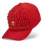 Boné Vermelho com Bordado Vermelho