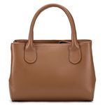 Bolsa em Couro Cor Doce de Leite Alessandra