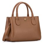 Bolsa em Couro Cor Doce de Leite Alessandra