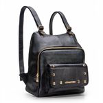 Mochila em couro Lezard Preto Andrea
