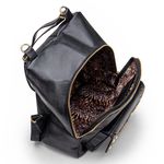 Mochila em couro Lezard Preto Andrea