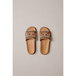 Papete Bordada com Pedrarias Multicolor Milena