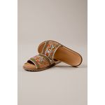 Papete Bordada com Pedrarias Multicolor Milena