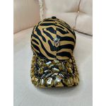 Boné Zebra Bege C/ Pedras na Aba