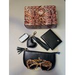 Kit 3 Peças em Couro Porta Óculos Preto
