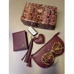  Kit 3 Peças em Couro Porta Óculos Cabernet