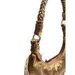 Bolsa em Couro Bronze com Franja Isabele