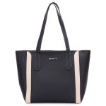 Bolsa Siena - Preta Com Detalhes Marfim