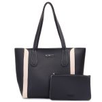 Bolsa Siena - Preta Com Detalhes Marfim