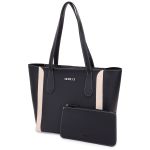 Bolsa Siena - Preta Com Detalhes Marfim