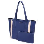 Bolsa Siena - Azul com detalhes Marfim