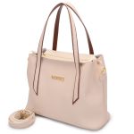 Bolsa Bangkok- Marfim Com Detalhes Caramelo