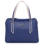 Bolsa Bangkok - Azul com Detalhes Marfim