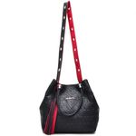 Bolsa Santorini - Preto com detalhes Vermelho