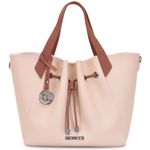 Bolsa Verona - Bege com detalhes Caramelo