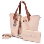 Bolsa Verona - Bege com detalhes Caramelo