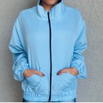 CORTA VENTO LISO - SEM CAPUZ - AZUL - BABY BLUE 