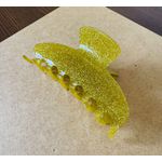PIRANHA DE CABELO - AMARELA COM DETALHES EFEITO DE GLITTER