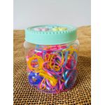 POTE DE ELÁSTICOS PARA CABELO - ELÁSTICOS COLORIDO - MODELO II