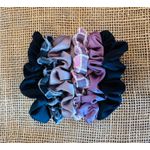 KIT ELÁSTICO PARA CABELO - (COM 6 ELÁSTICOS) - TONS DE ROSA E PRETO 
