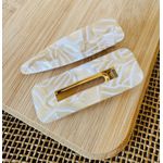 PRESILHAS - KIT COM 2 UN. - BRANCO E CREME