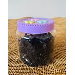 POTE DE ELÁSTICOS PARA CABELO - ELÁSTICOS NA COR PRETA 