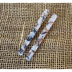 PRESILHAS - KIT 2 UN. - RETANGULAR - TONS DE BRANCO, PRETO E CINZA 