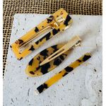 PRESILHAS - KIT 3 UN. - (2 PRESILHAS + 1 MODELO CLIP) - ANIMAL PRINT 