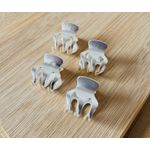 KIT MINI PIRANHA - COM 4 UN. - COR PRATA 