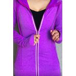 CASACO - ROXO COM CAPUZ E BOLSO