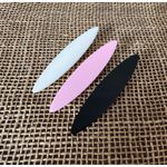 PRESILHAS - KIT 3 UN. - MODELO CANOA - COR PRETA, CREME E ROSA 