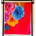 LENÇO - FLORAL COM FUNDO PINK 
