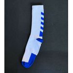 MEIA - COR BRANCA COM AZUL 