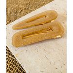PRESILHAS - KIT 2 UN. - BRILHO EM TOM AMARELO 