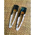 PRESILHAS - KIT 2 UN. - ROSA COM PRETO - MARMORIZADO 