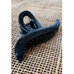 PIRANHA DE CABELO - CURVA - PRETO COM BRILHO 