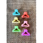 PIRANHAS DE CABELO - KIT MINI COM 6 UN. - COLORS 
