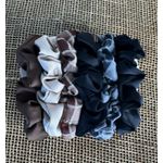 KIT ELÁSTICO PARA CABELO - (COM 6 ELÁSTICOS)- TONS DE PRETO E MARROM 