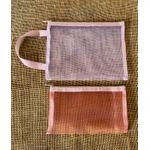 KIT DUAS NECESSAIRE - COR ROSA E TRANSPARÊNCIA 